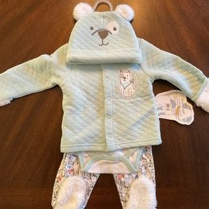 *New* Little Beginnings 0-3M Puppy 4pc Set